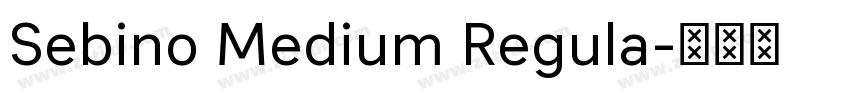 Sebino Medium Regula字体转换